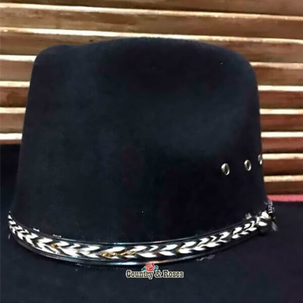 Sombrero de fieltro Kansas Black - Imagen 2