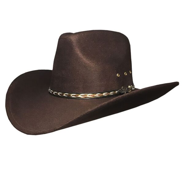 Sombrero de fieltro Kansas Brown