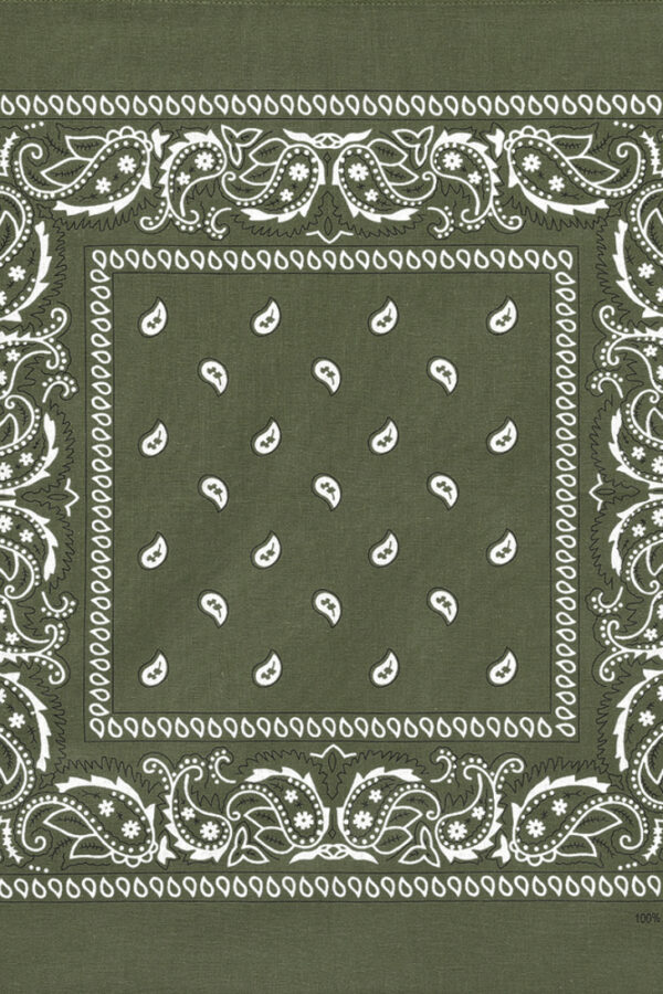 Bandana verde - Country and Roses - Olive Green - 1