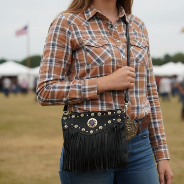 Bolso de cuero - Country and Roses - Abilene - 4