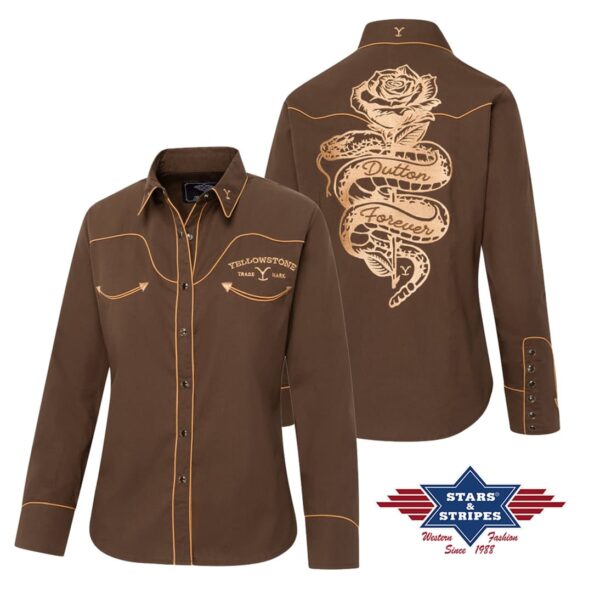 Camisa vaquera - Country and Roses - Dutton Forever -1