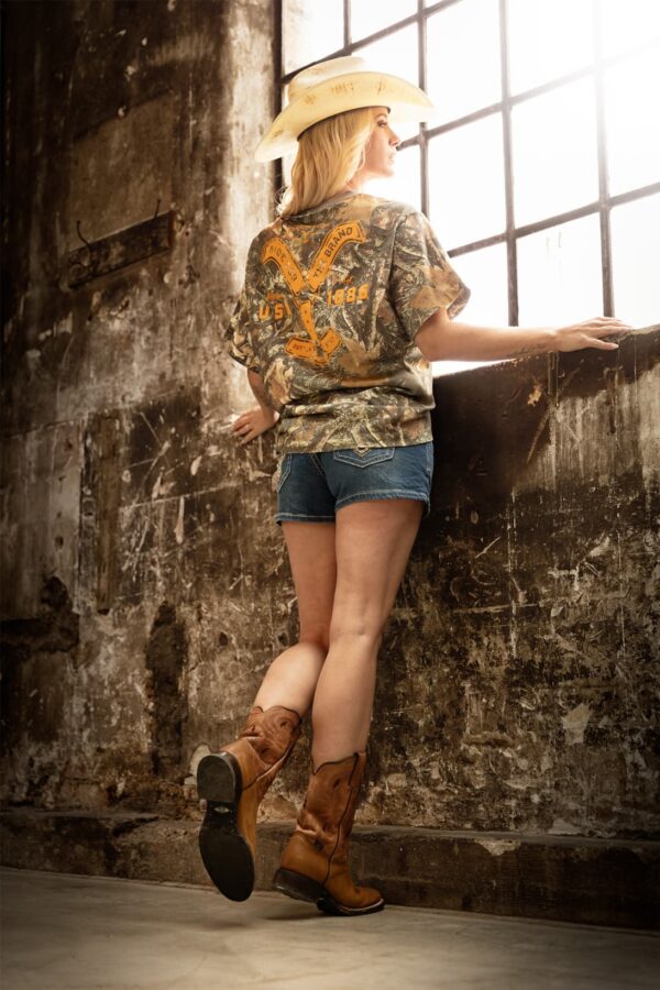 Camiseta country - Country and Rose - Ride for Bramd Camo - 3
