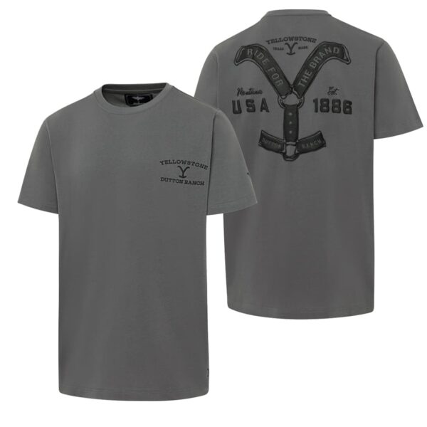 Camiseta country - Country and Rose - Ride for the brand Gris - 3