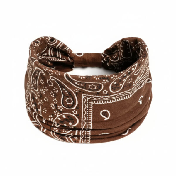 Diadema Bandana - Country and Roses - Marrón Tierra - 1