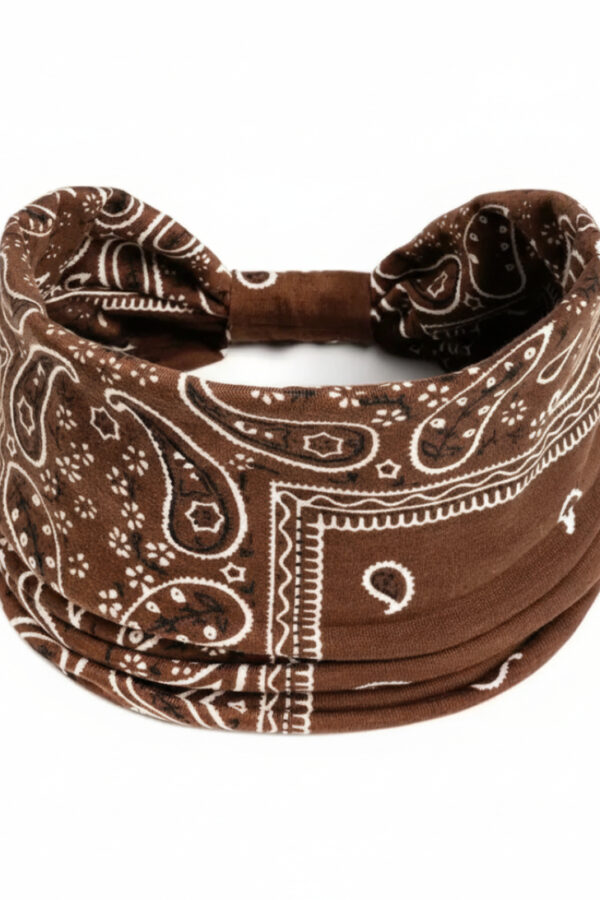 Diadema Bandana - Country and Roses - Marrón Tierra - 1