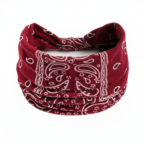 Diadema Bandana - Country and Roses - Rojo Pasión - 1