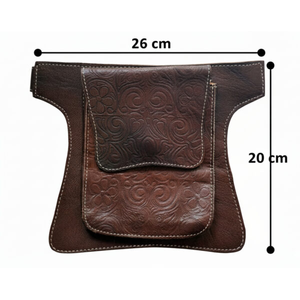 Riñonera de cuero - Country and Roses - Avalon Ocre - 44