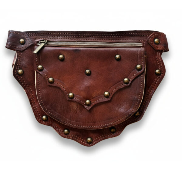 Riñonera de cuero - Country and Roses - Laramie Miel - 11