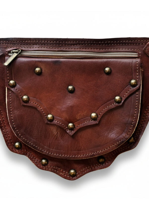 Riñonera de cuero - Country and Roses - Laramie Miel - 11