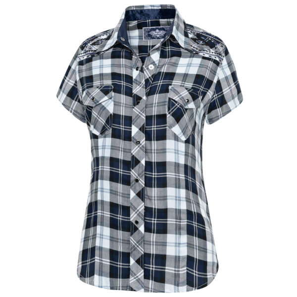 Camisa country - Country and Roses - Pasadena Blue - 1