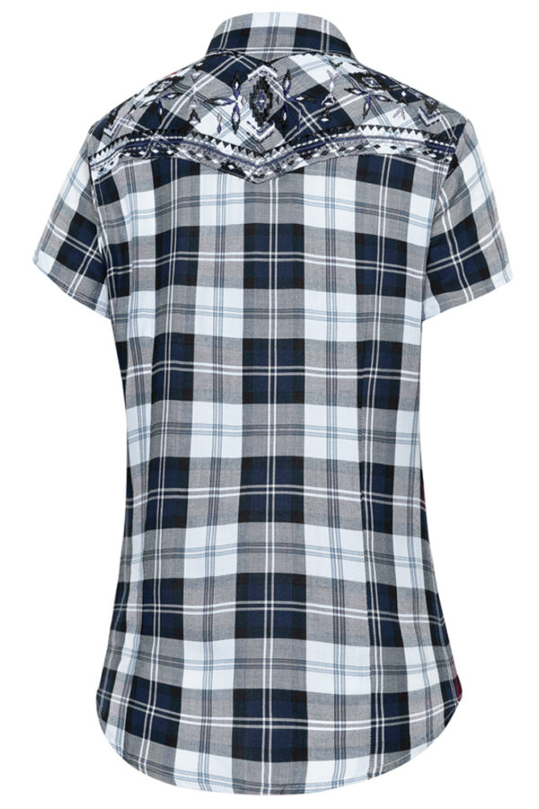 Camisa country - Country and Roses - Pasadena Blue - 2