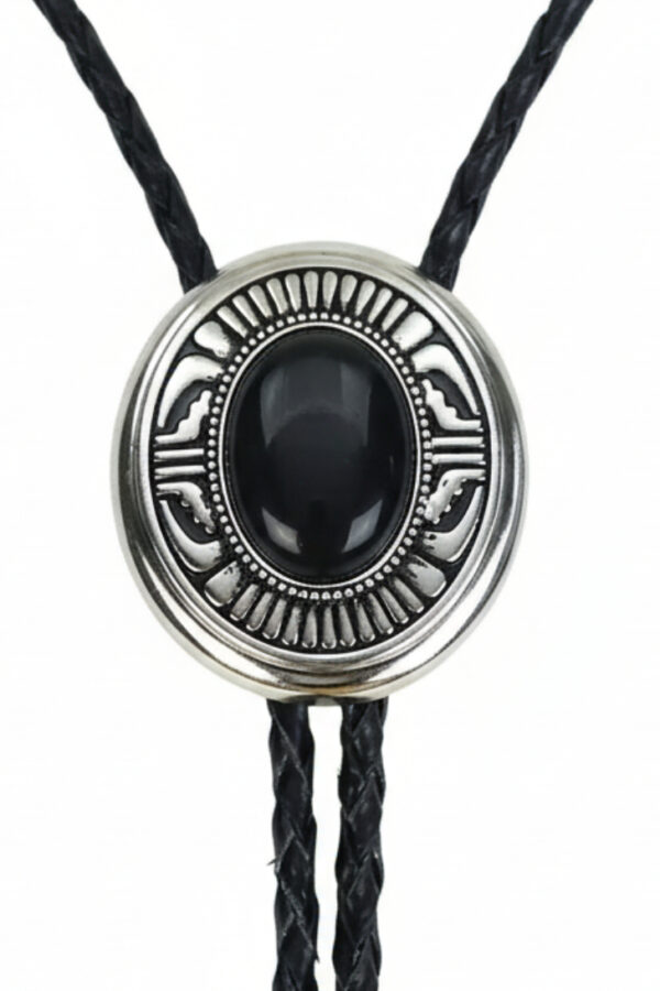 Corbatín vaquero - Country and Roses - Jet -1