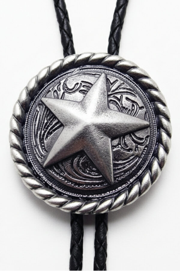 Corbatín vaquero - Country and Roses - Steel - 1