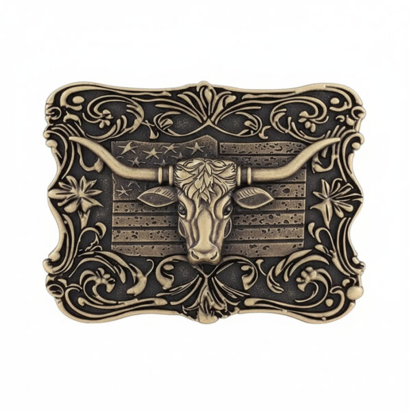 Hebilla - Country and Roses - Bison - 1