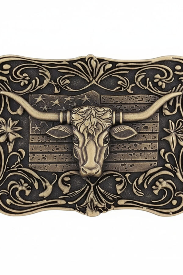 Hebilla - Country and Roses - Bison - 1