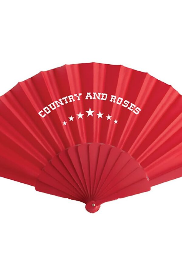 Abanico - Country and Roses - Rose Rojo - 1