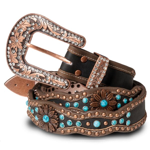 Cinturón vaquero - Country and Roses - Stone Rose - 1