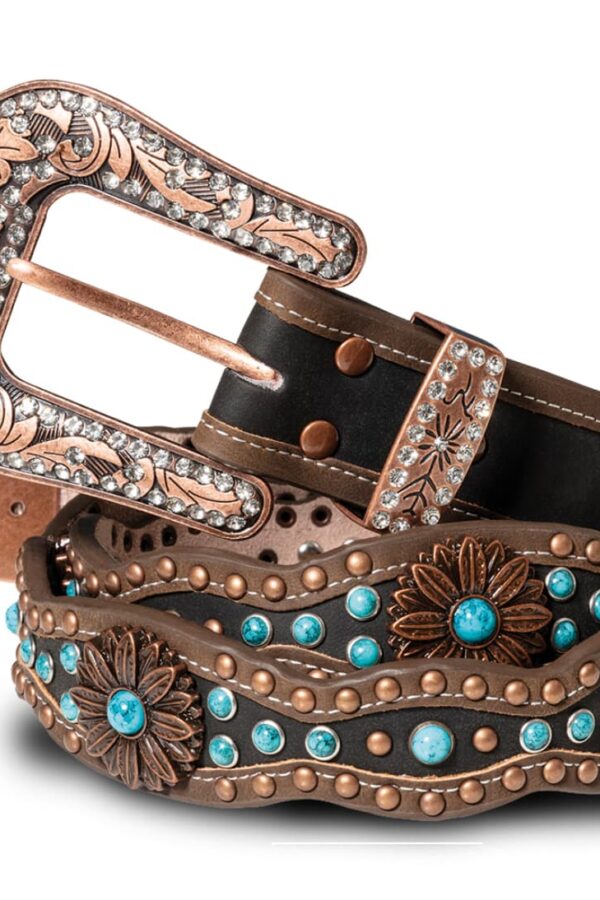 Cinturón vaquero - Country and Roses - Stone Rose - 1